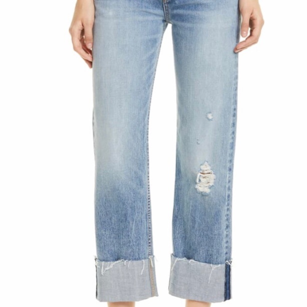 Rag & Bone maya high rise ankle straight denim